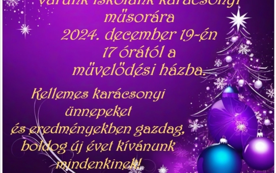 Karácsonyi műsor